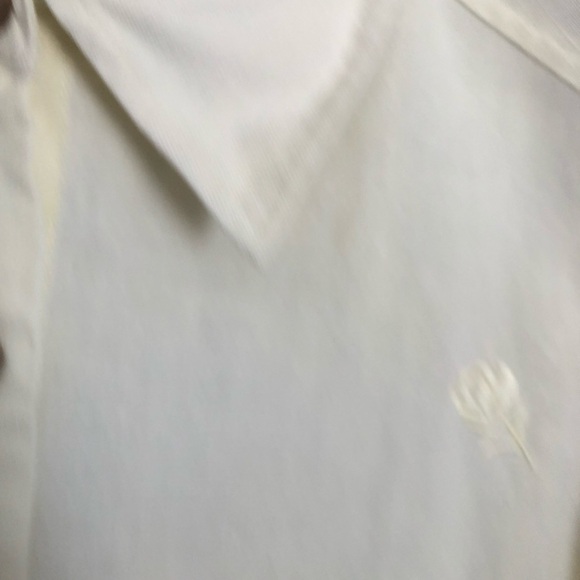 Vintage Yellow Floral Embroidered Linen Button Up Shirt Size Medium - Picture 5 of 9